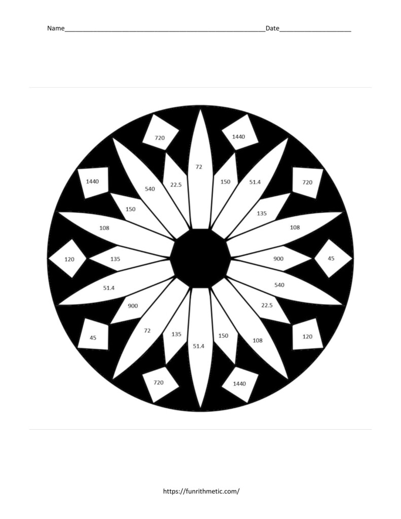 49 Angles Of Polygons Coloring Activity Answers Key ElkeAinsleigh
