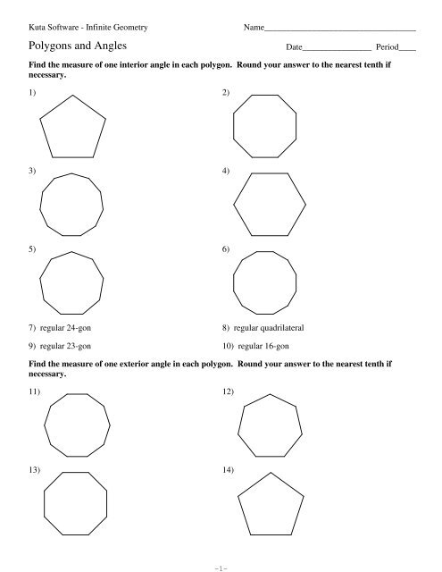 49 Angles Of Polygons Coloring Activity Answers Key ElkeAinsleigh