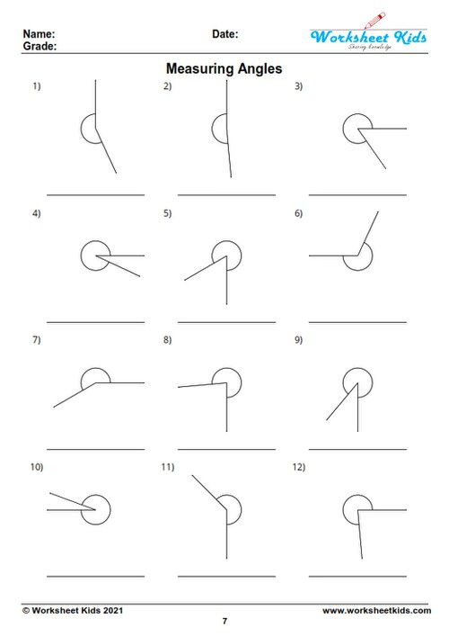 Adjacent Angles Worksheets Angles Worksheets Regan Clayto