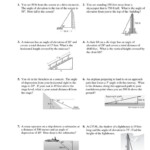 Angle Of Elevation And Depression Worksheet Db excel