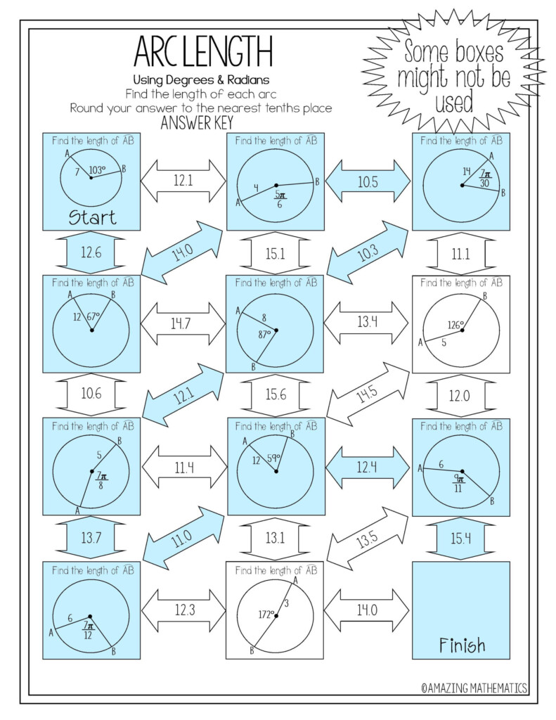 Angles And Arc Measures Worksheet Angleworksheets
