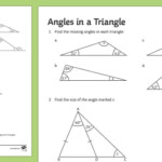 Angles In A Triangle Worksheet KS3 KS4 Maths Beyond