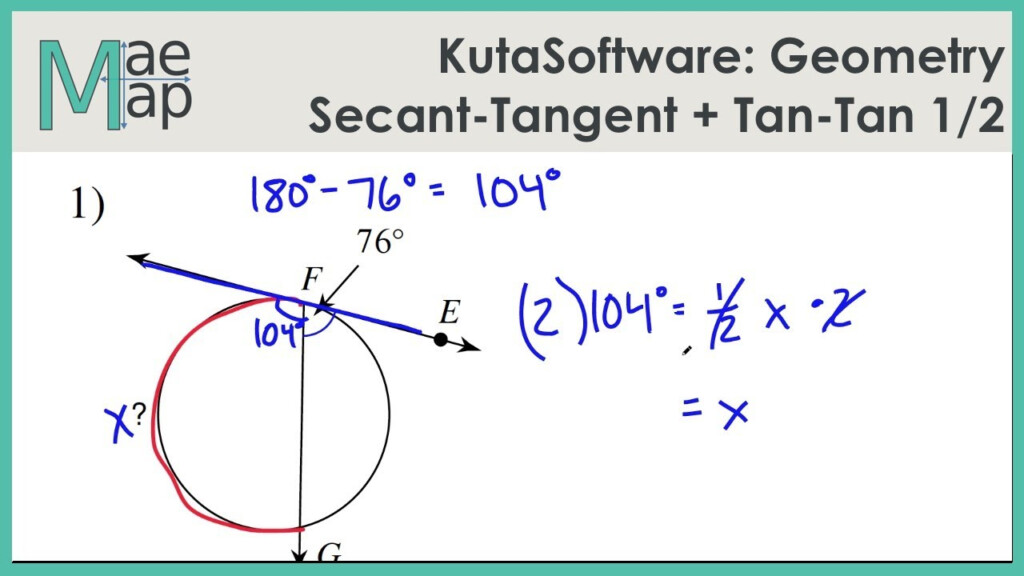 Chords Secants And Tangents Worksheet Answers TUTORE ORG Master Of 
