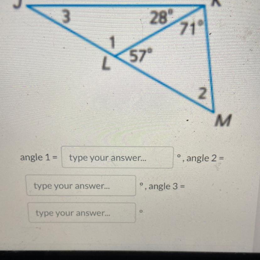  Find The Measures Of Each Numbered Angle Brainly