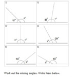 Find The Missing Angle Worksheet Word Worksheet