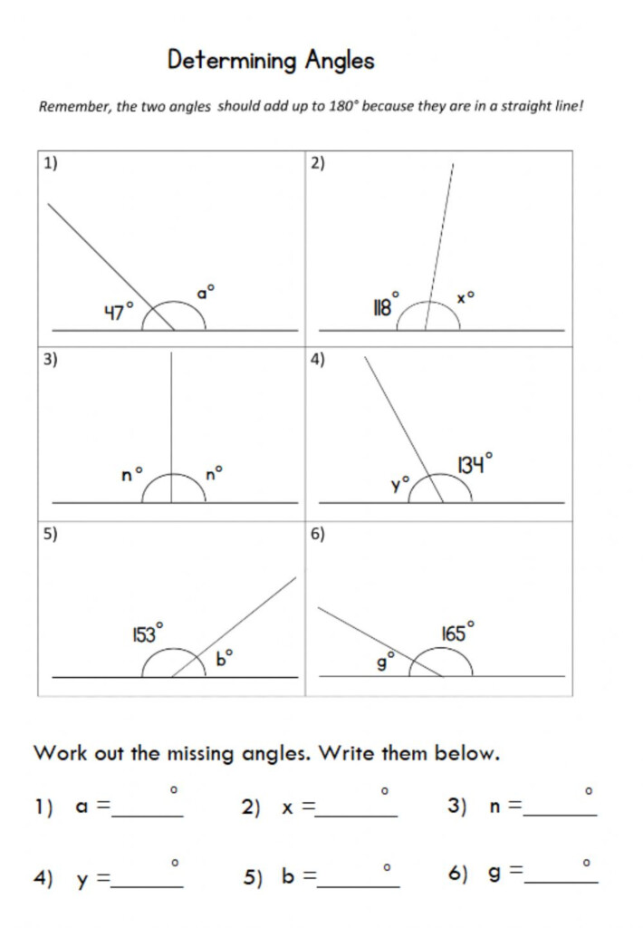 Find The Missing Angle Worksheet Word Worksheet
