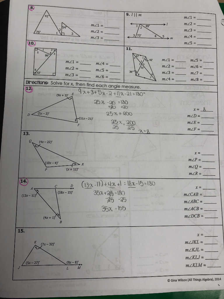 Gina Wilson All Things Algebra Inscribed Angles Answer Key Athens 