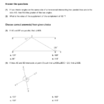 Grade 9 Lines And Angles Math Practice Questions Tests