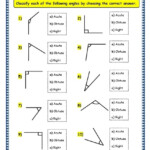 Identifying Angles Worksheets 99Worksheets