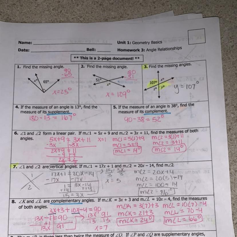Master Finding Reference Angles With Unit 6 Worksheet 13 Answer Key