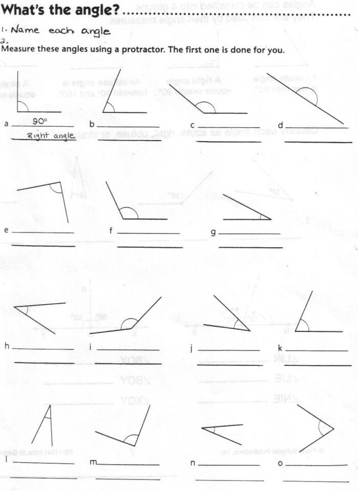 Measuring Reflex Angles With A Protractor Worksheet Free Worksheet