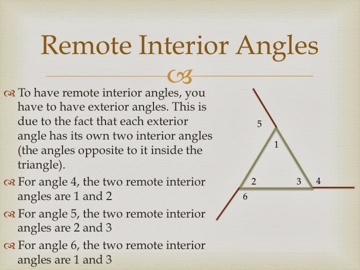 My Rat Ate My Homework Exterior Interior Remote Interior Angles In 