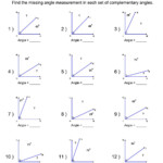 Pairs Of Angles Worksheet Answers