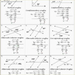 Parallel Lines Cuta Transversal Worksheet Answer Key Db excel