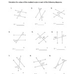 Parallel Lines Transversal Worksheet