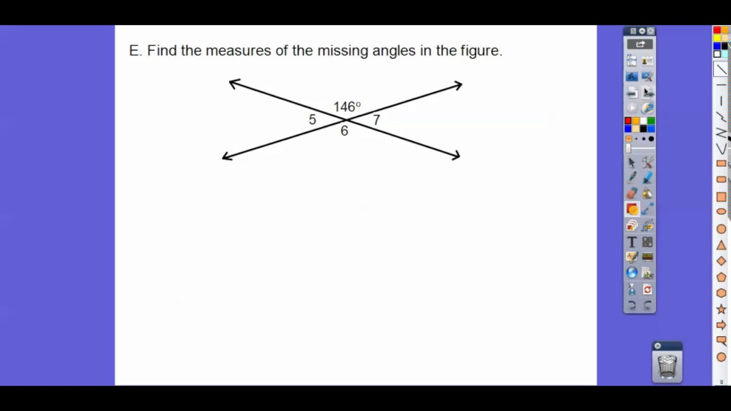 Parallel Lines Transversals And Algebra Worksheet