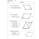 Parallelogram Worksheet Answers Paladininspire