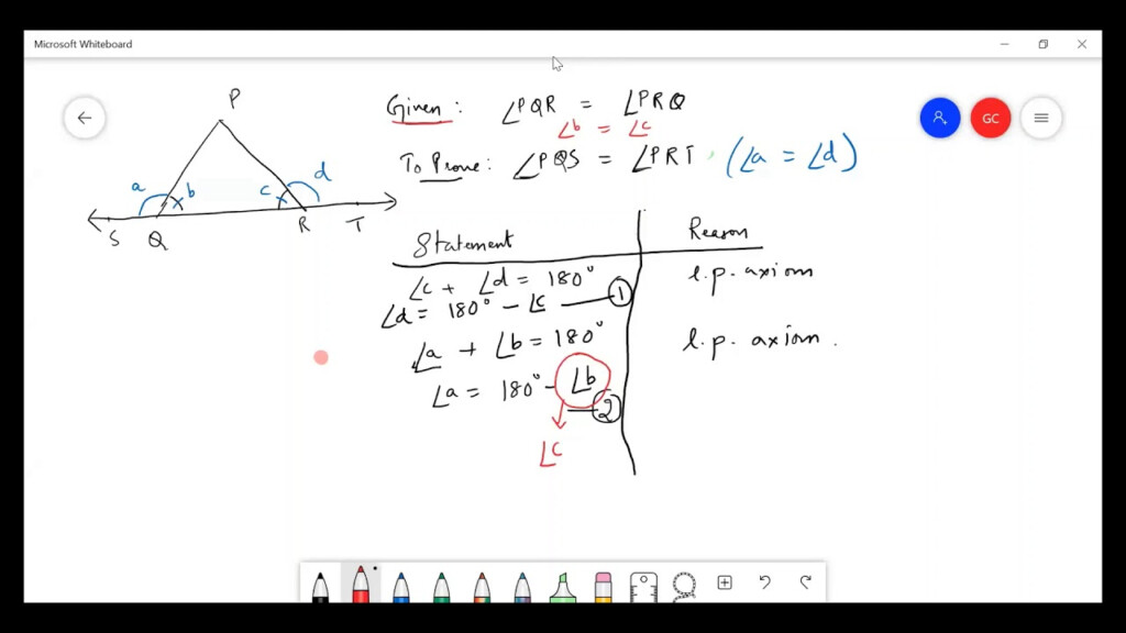 Proofs Grade 9 Lines And Angles Exercise 9 1 Q3 YouTube
