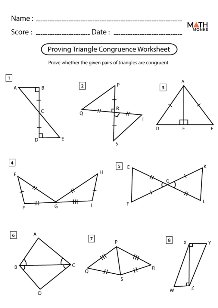  Triangle Congruence Worksheet Answers Pdf Free Download Goodimg co
