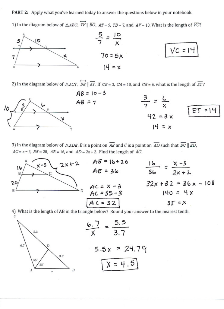 Unit 9 Similarity TYWLS Geometry 2013 2014