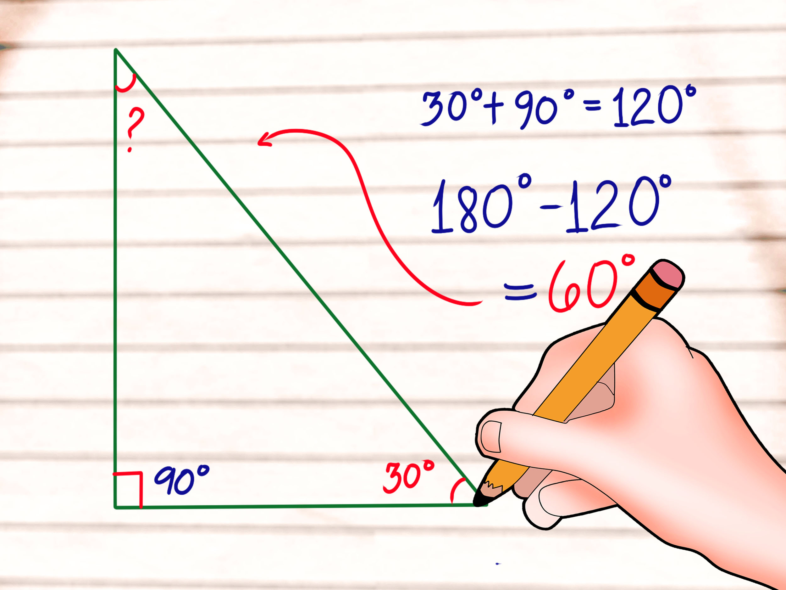3 Ways To Find The Third Angle Of A Triangle WikiHow
