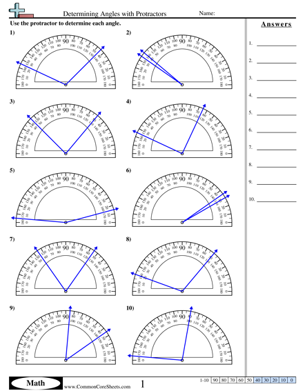 4th Grade Measuring Angles With A Protractor Worksheet Thekidsworksheet