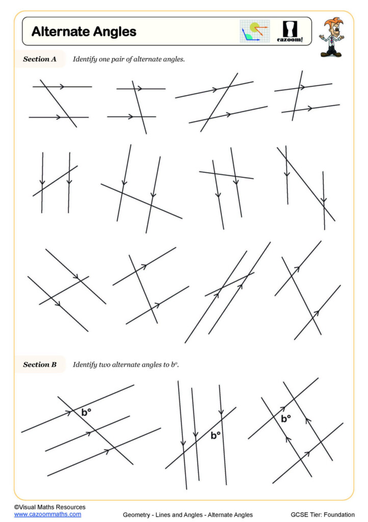 Alternate Angles Worksheet Fun And Engaging PDF Worksheets