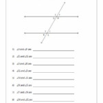 Angle Relationships Puzzle Worksheet Answers