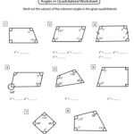Angles In Quadrilaterals Worksheets Math Monks