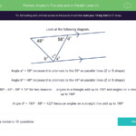 Angles In Triangles And On Parallel Lines 1 Worksheet EdPlace