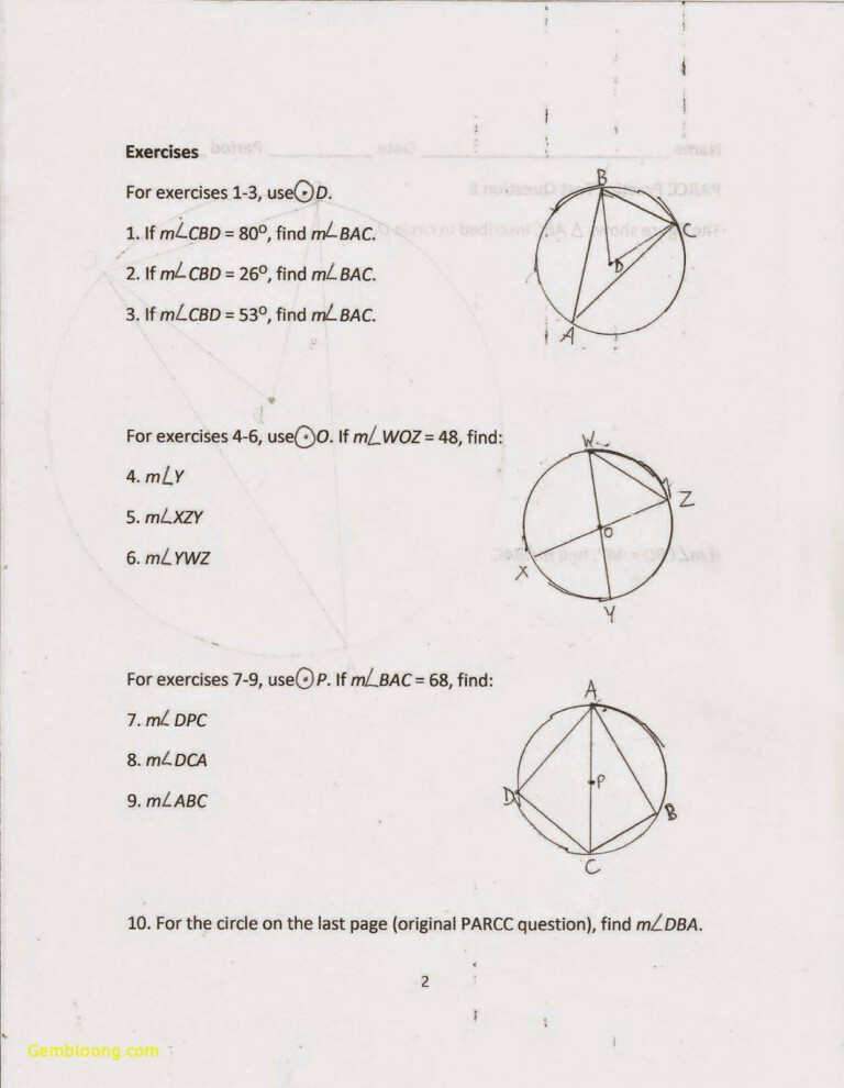 Angles Of A Triangle Worksheet Answers Milliken Publishing Company 