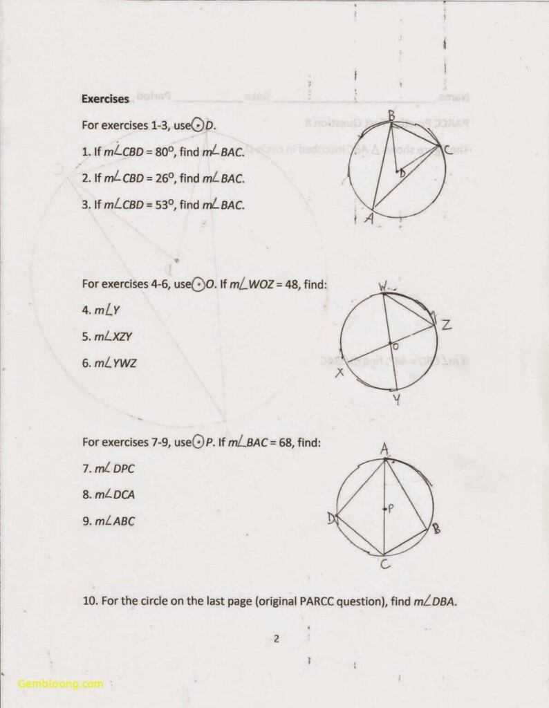 Angles Of A Triangle Worksheet Answers Milliken Publishing Company 