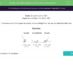 Calculating Angles At A Point And On A Straight Line Worksheet EdPlace