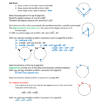 Central And Inscribed Angle Worksheet