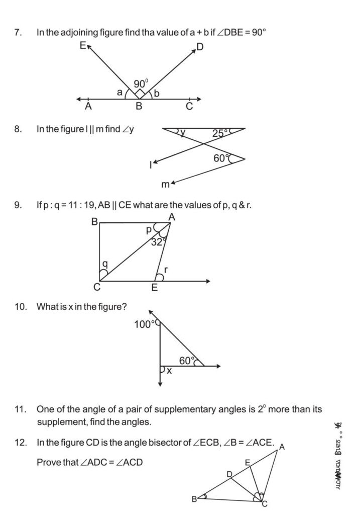 Class 9 Maths Lines And Angles Notes All Important Notes