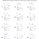 Complementary Angles Worksheet Answer Key