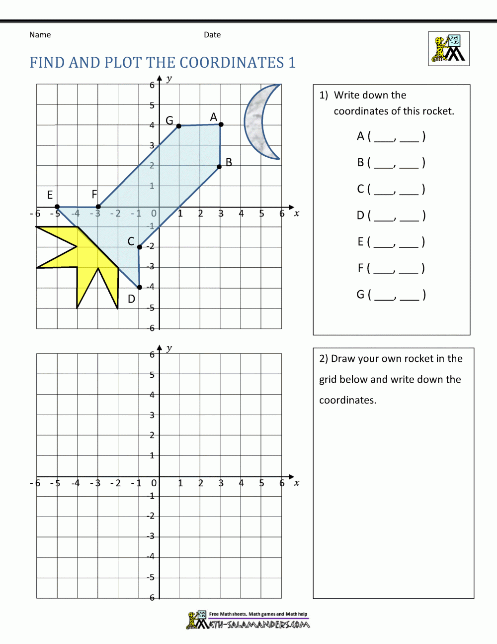 Coordinate Plane Distances Worksheet Answer Key