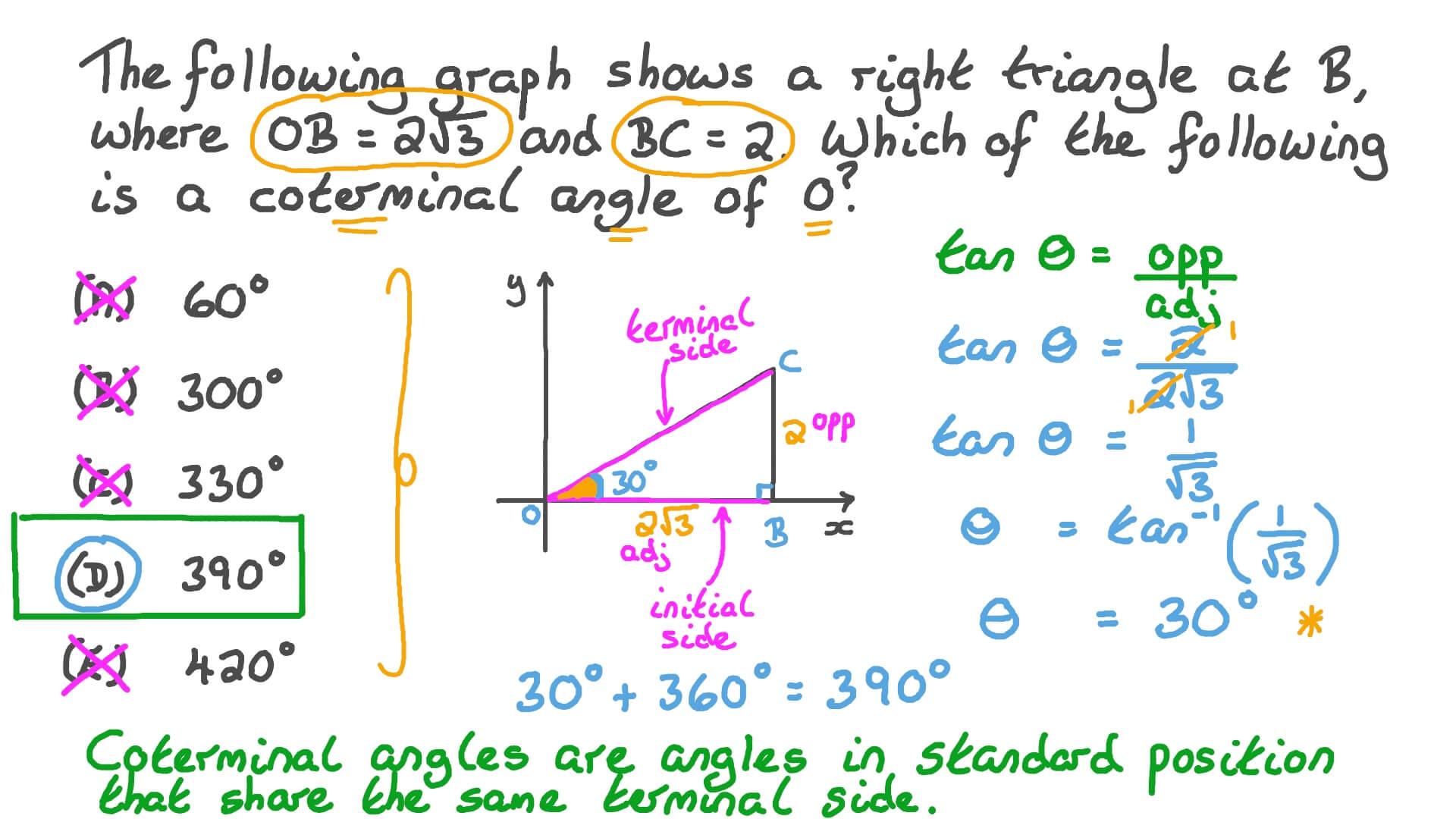 Coterminal Angles Worksheet Worksheets For Kindergarten
