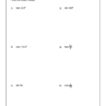 Double Angle Worksheet