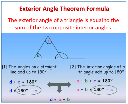 Exterior Angle Theorem Worksheet