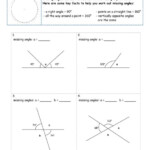 Finding Unknown Angle Measures Worksheet