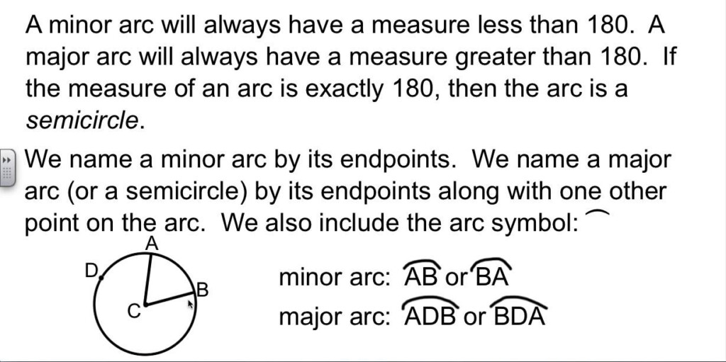 Geometry 10 2 Measuring Angles And Arcs YouTube