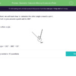 Geometry Calculate Missing Angles At A Point Worksheet EdPlace