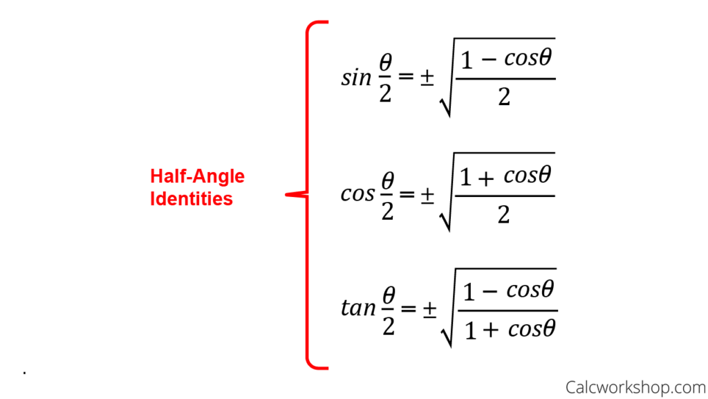 How To Solve Half Angle Identities 7 Awesome Examples 