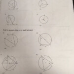 Inscribed Angles Worksheet Answers With Work