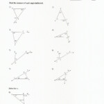 Interior Angles Of A Triangle Worksheet