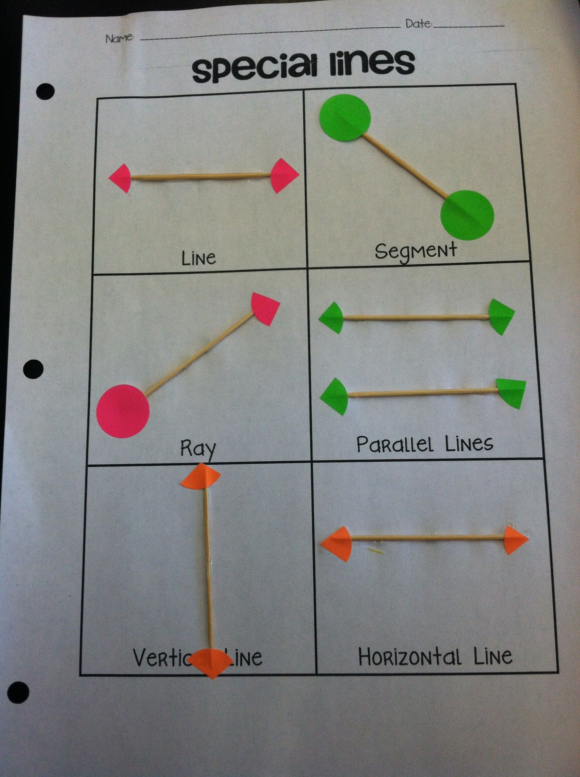 Line Segment Worksheet