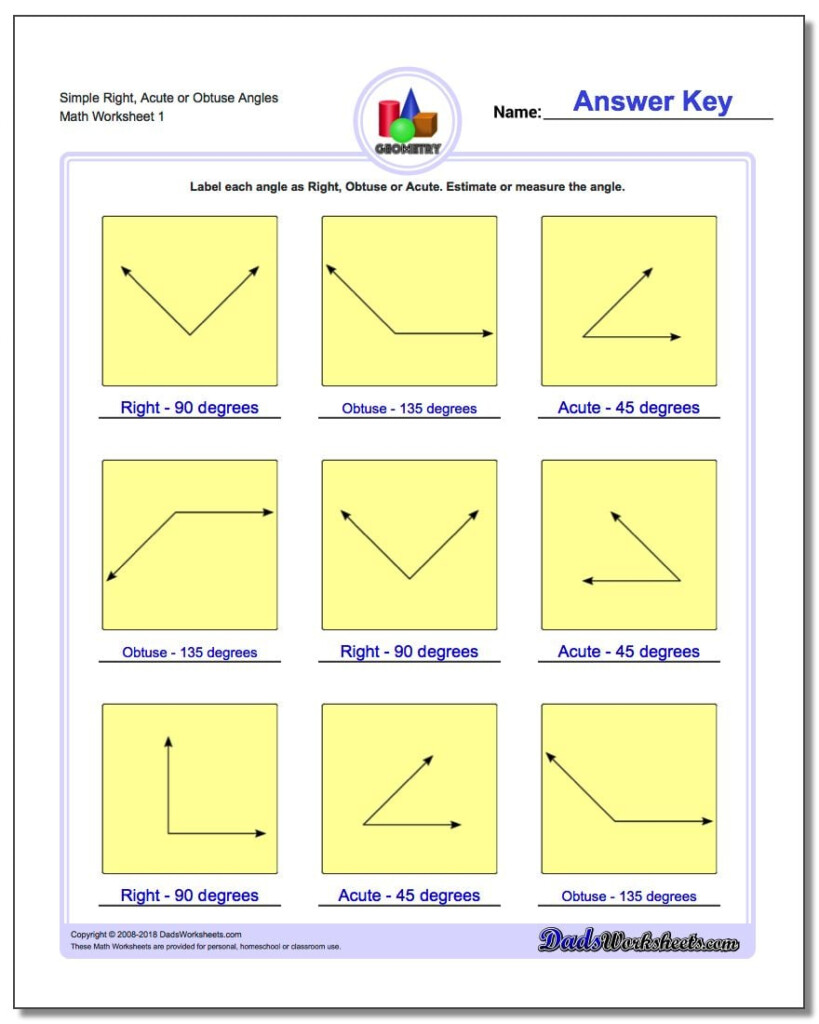 Lines Angles And Triangles Worksheet Answers