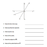 Math Worksheet Line Segments
