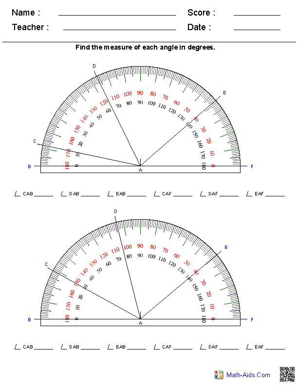 Measure Angles Without Protractor Worksheet Ameise Live